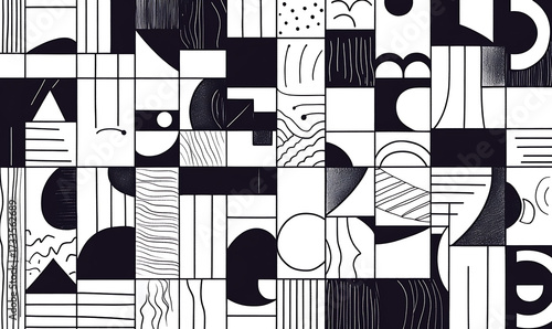 Tile or carpet pattern background with decorative, symmetrical elements. Ideal for wallpaper, textiles, or digital design projects.