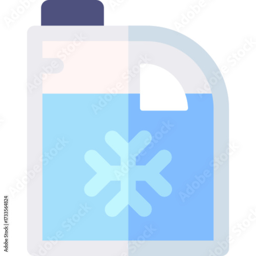 Coolant Fluid Icon Vector Engine Cooling Automotive Radiator