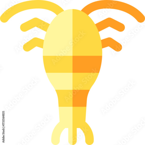 Copepod Marine Plankton Icon Vector Ocean Biology Aquatic Science