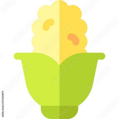 Corn Maize Food Icon Vector Vegetable Harvest Farm Organic