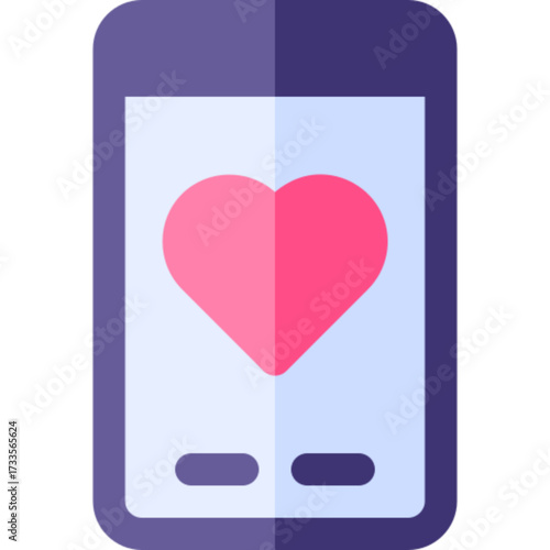 Dating app interface online communication romance icon