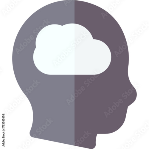 Day dreaming imagination vision fantasy mind icon