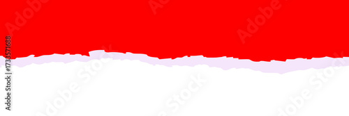 Wallpaper Mural Realistic torn paper edge. Ripped red paper mockup isolated on transparent background. Piece of rip paper PNG. mockup template  Torontodigital.ca