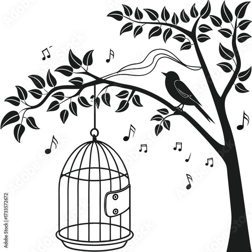 birds on a branch