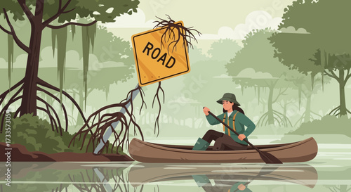 Navigating Nature's Obstacles: A Solo Journey Through the Enchanting Wetlands