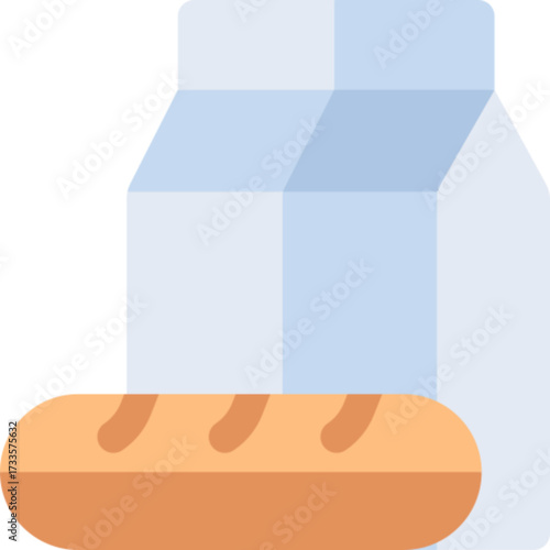 Milk Carton Dairy Food Drink Healthy Icon