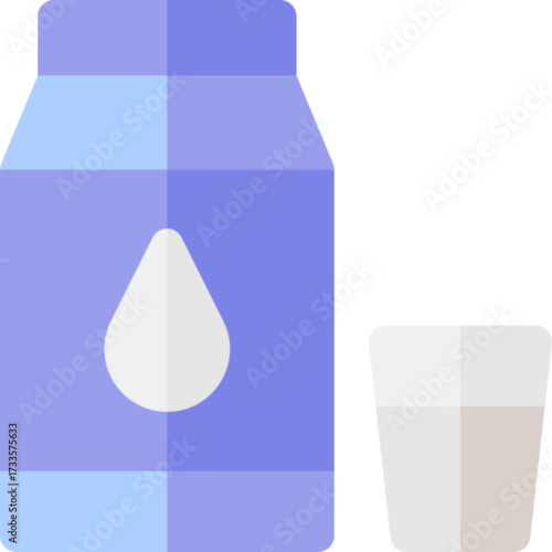 Milk Dairy Drink Healthy Food Nutrition Icon