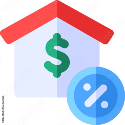 Mortgage Home Loan Finance Property Bank Icon