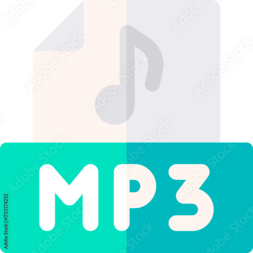 MP3 Music Audio Digital File Format Icon
