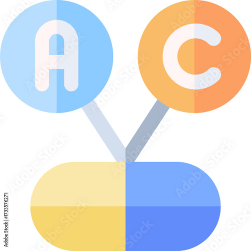 Multivitamin Supplement Health Nutrition Pill Icon