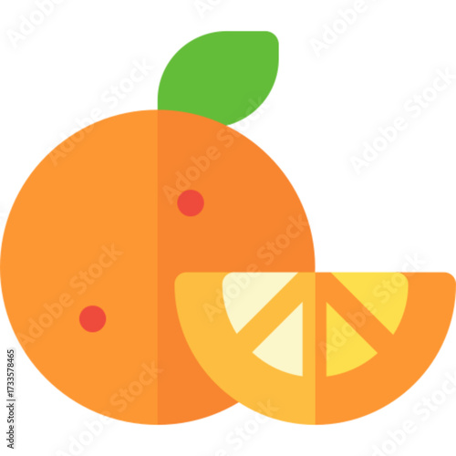 Orange Fruit Citrus Icon