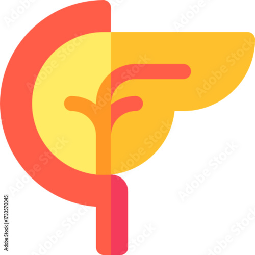 Pancreas Human Organ Anatomy Icon