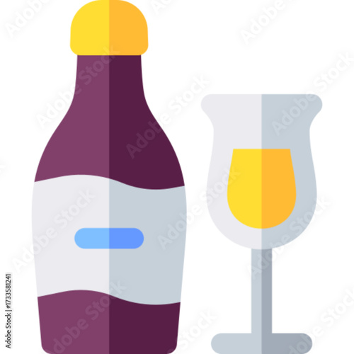 Prosecco Sparkling Wine Icon
