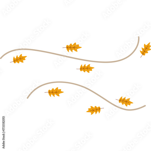 Autumn Leaves Blowing
