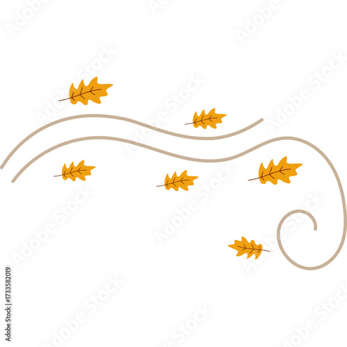 Autumn Leaves Blowing