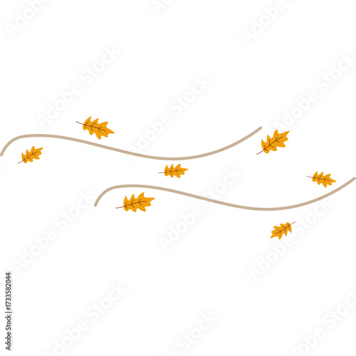 Autumn Leaves Blowing