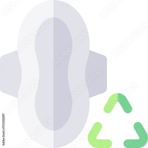 Feminine Hygiene Sanitary Product Isolated