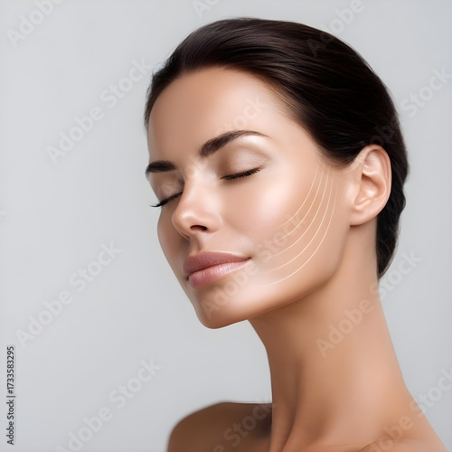 Professional dermatological facial skin rejuvenation device featuring advanced laser phototherapy, biostimulation, non-invasive RF, and precision optical wavelengths for aesthetic clinics