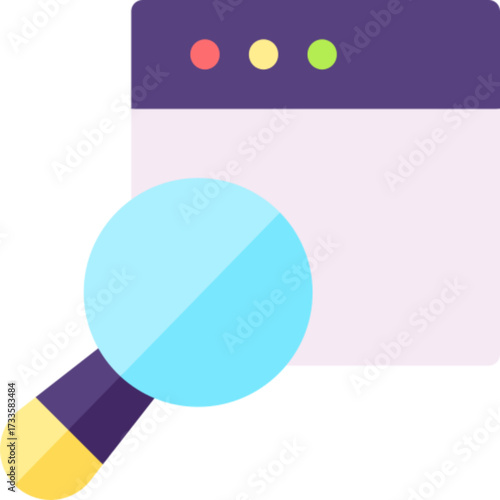 Search icon with magnifying glass