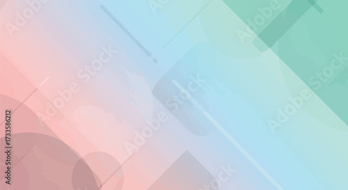 Abstract pastel background with geometric shapes for modern design and creative presentation template use