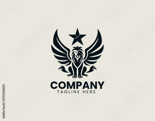 Griffin Star vector logo illustration