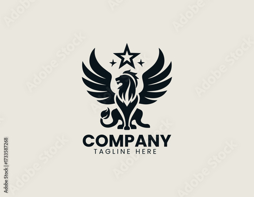 Griffin Star vector logo illustration