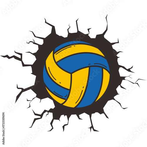 Volleyball Logo Illustration