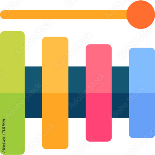 Xylophone Vector Icon