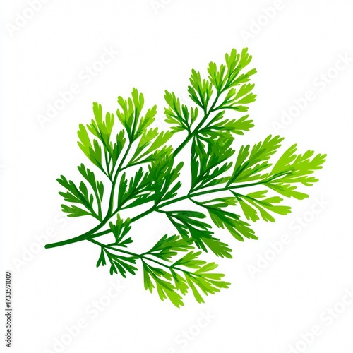 A vibrant green plant leaf against a simple backdrop. The leaf's intricate details and fresh color create a sense of vitality