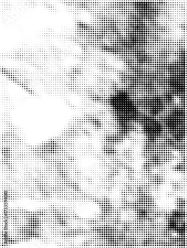 Abstract Halftone Grunge Vector Pop Art Background Dots Template