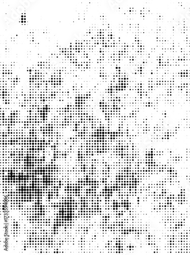 Grunge Halftone Pop Art Illustration Retro Dots Vector Background