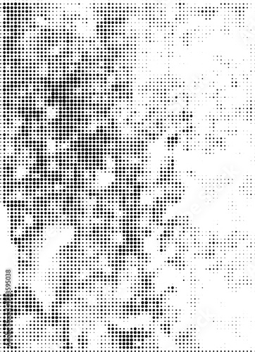 Retro Grunge Effect Vector Halftone Dots Pop Art Background Illustration