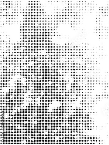 Retro Grunge Effect Vector Halftone Dots Pop Art Background Illustration