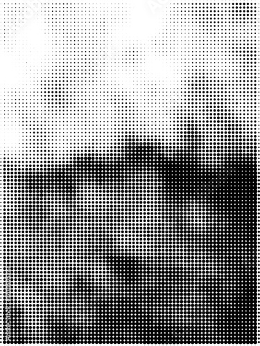 Grunge Halftone Vector Pattern Pop Art Dots Background Template