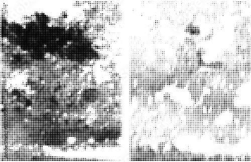 Grunge Halftone Dots Texture Pop Art Background Vector Template