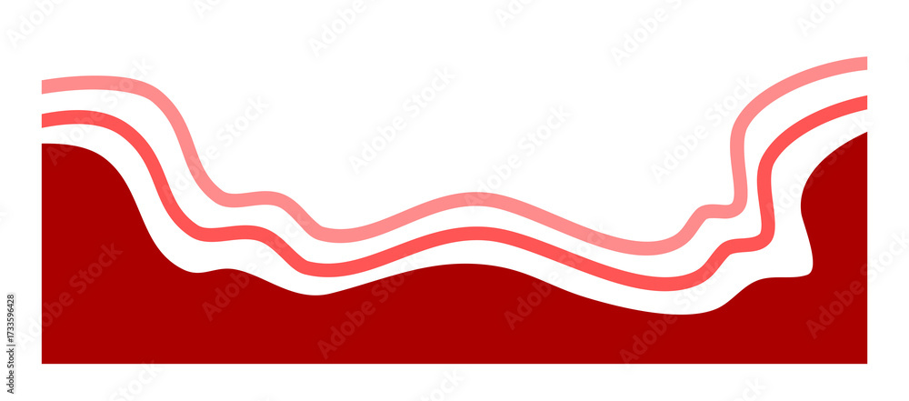 Obraz premium Abstract Wavy Background. Fluid Minimal Shapes for Modern Digital Design Template