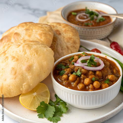 delicious chole bhature a classic indian dish