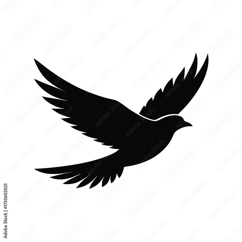 Naklejka premium Bird in flight