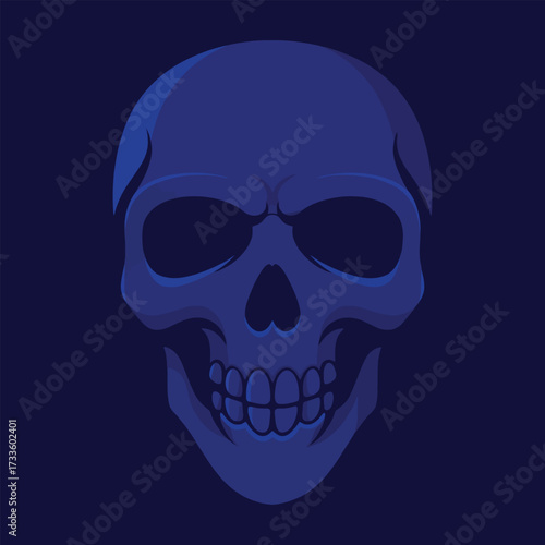 skull on black
