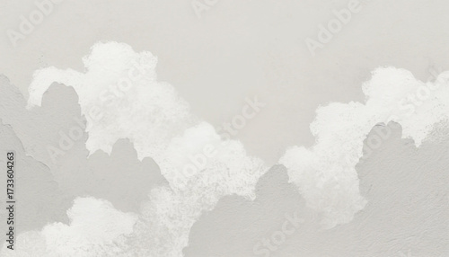 Soft, ethereal watercolor clouds in a muted, neutral palette, evoking a sense of calm and serenity