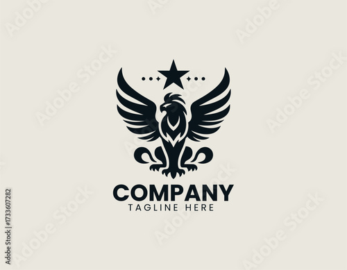 Griffin Star vector logo illustration