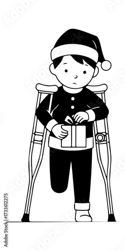 Christmas Gift with Crutches