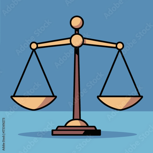 Balanced justice scale symbolizing fairness and equality
