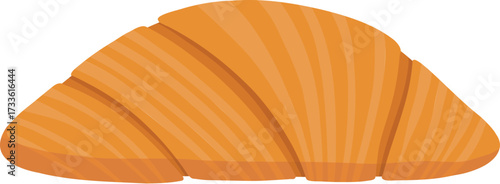 Cartoon bakery product. Bread whole loaf and cut slices, pastry food french baguette croissant with wheat rye grains bagel bite bun roll, baking pastries neat vector illustration original artwork