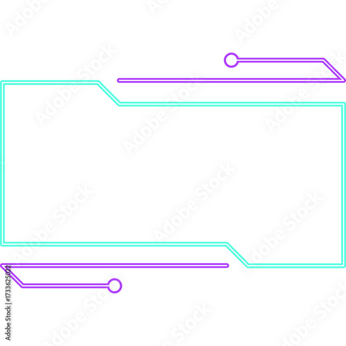 Neon Tech Futuristic Frame
