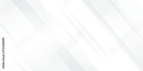 White background futuristic modern style illustration banner design