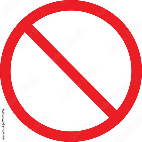 Free Download This stock vector set features a prohibition sign circle with a red border for no parking, no entry, and no smoking traffic safety icon illustration - GFXLoad