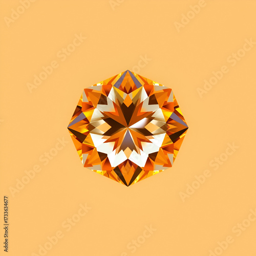 Wallpaper Mural Diamond shape with a solid orange fill Torontodigital.ca
