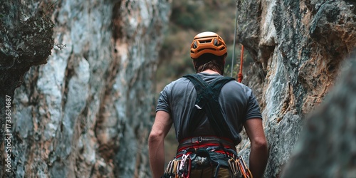 Climber facing rock face (6)