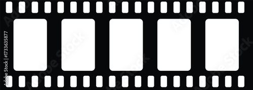Video recorder movie icon old strip Abstract piano keys illustration background with a 35mm filmstrip border frame